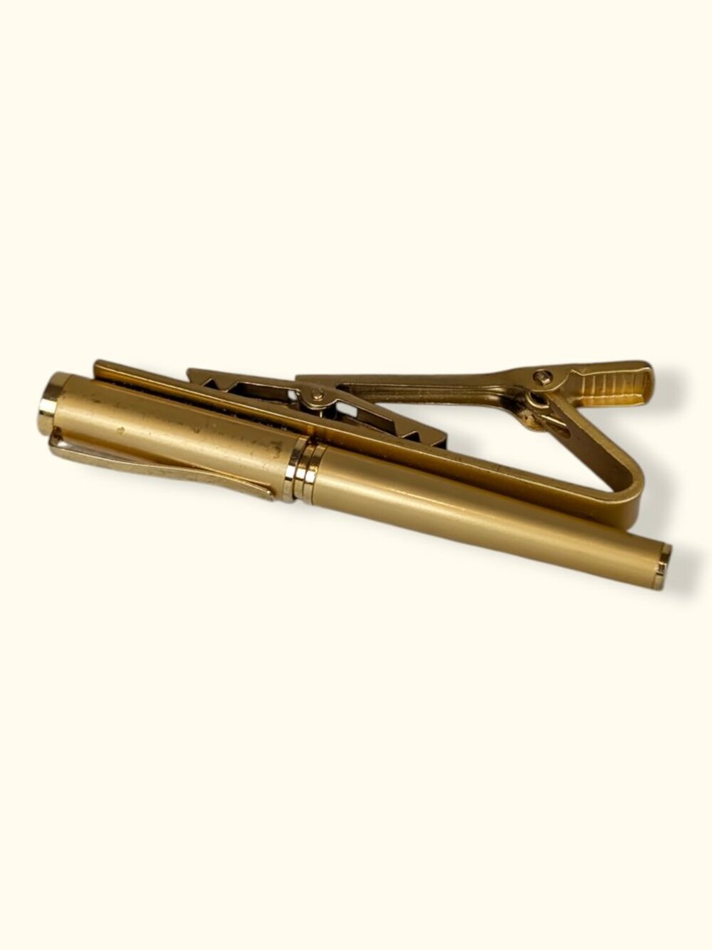 V. Gold Tone Removable Pen Tie Clip